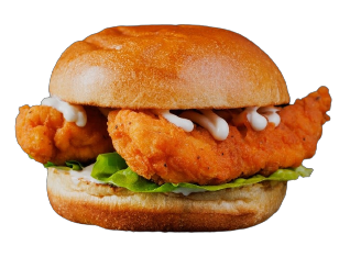 CHICKEN STRIP BURGER